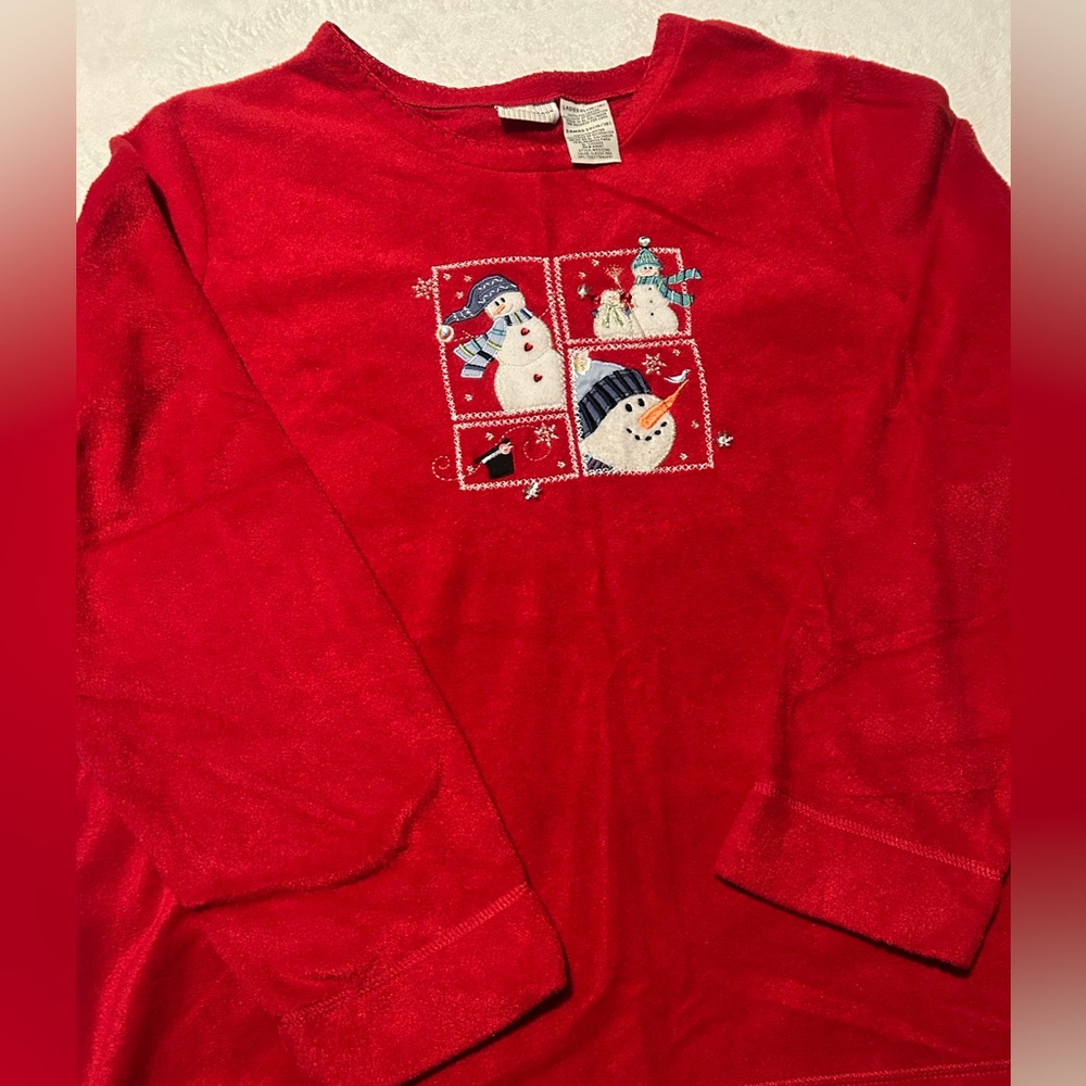 White Stag Snowman Christmas  Vintage 80s/90s Sweater